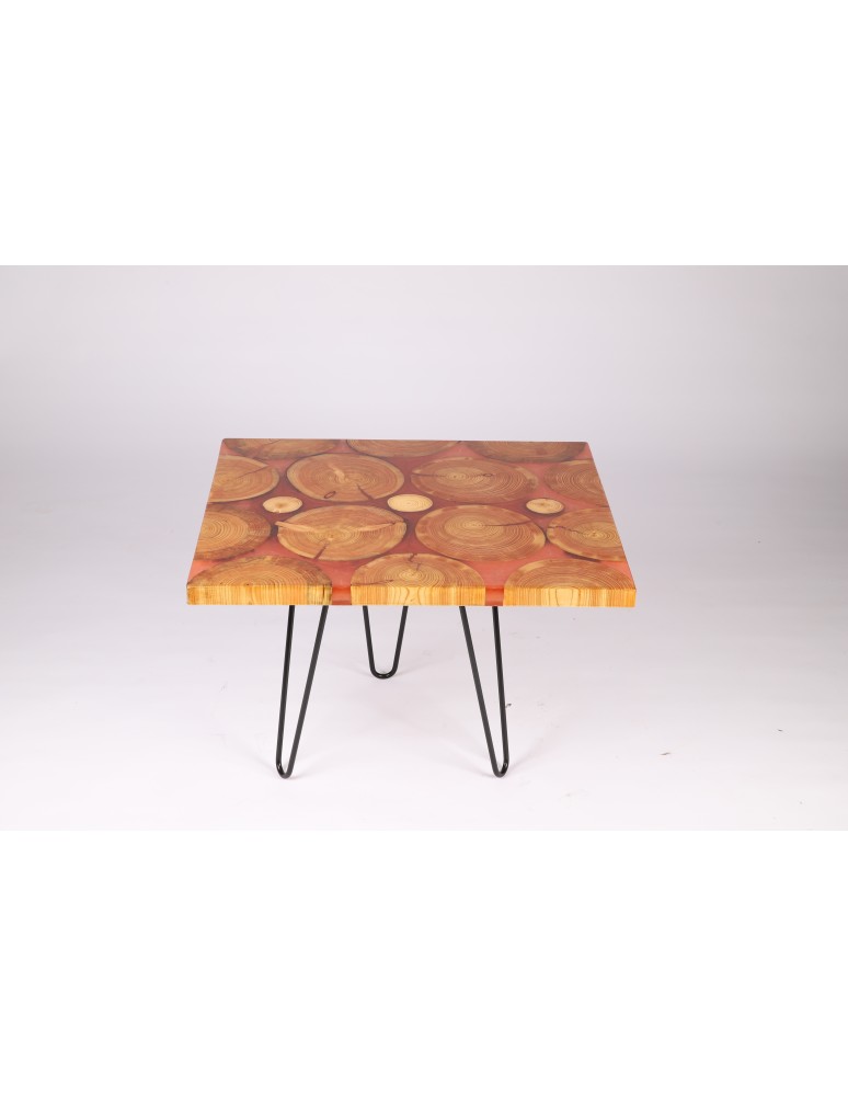 Stoły Marki Wood&Resin - Blat Stolika~ Red Hard Candy ~ Wood & Resin ~ Unikat 104722 - product MODO24.PL 6