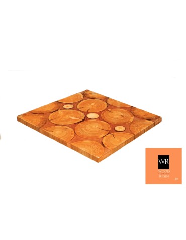 Blat Stolika~ Red Hard Candy ~ Wood & Resin ~ Unikat 104722