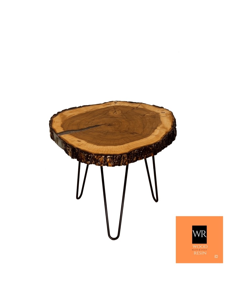 Stoły Marki Wood&Resin - Stolik lub Blat ~ Ash Story ~ Wood & Resin ~ Unikat 141402 - produkt MODO24.PL 1