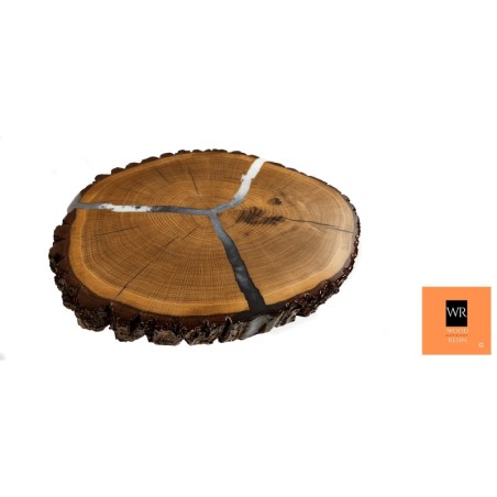 Dębowy Stolik lub Blat ▪ Three Armed  ▪ 58x53x5,5 cm ▪ Unikat 142237