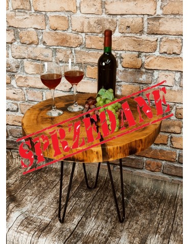 Stolik Okrągły ⭖ Lavender Moon ⭖ Wood & Resin ⭖ 154904