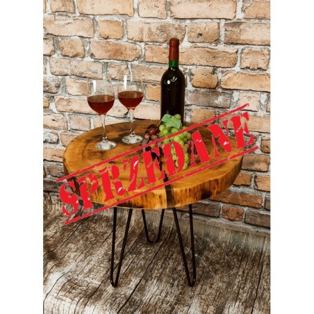 Stolik Okrągły ⭖ Lavender Moon ⭖ Wood & Resin ⭖ 154904