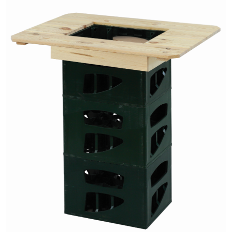 Blat na skrzynki ● Stolik na piwo w plenerze ● 10x79x56 cm