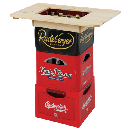 Blat na skrzynki ● Stolik na piwo w plenerze ● 10x79x56 cm