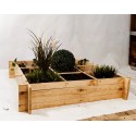 Warzywnik Drewniany ▪ Składany ▪  100x100x20cm ▪ Sezonowy / Całoroczny