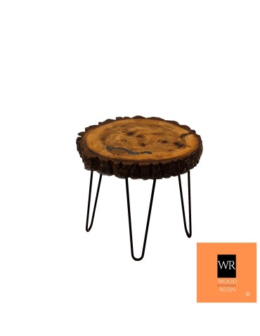 Stoły Marki Wood&Resin - Stoliczek / Blat ~ The Blue Earthworm! ~ Wood & Resin ~ Unikat 131100 - product 1