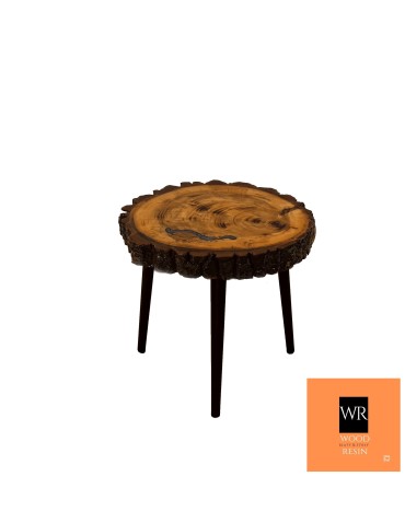 Stoły Marki Wood&Resin - Stoliczek / Blat ~ The Blue Earthworm! ~ Wood & Resin ~ Unikat 131100 - product 1