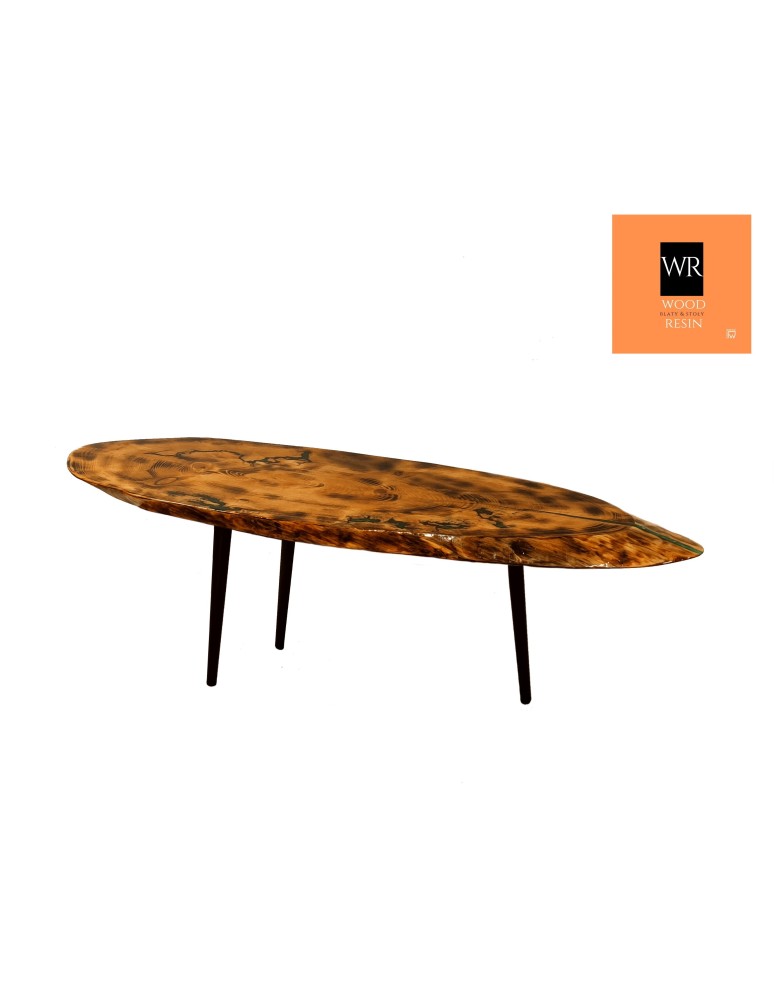 Stoły Marki Wood&Resin - Duży Stolik lub Blat ~ African Savannah ~ Wood & Resin ~ Unikat 131045 - product MODO24.PL 5