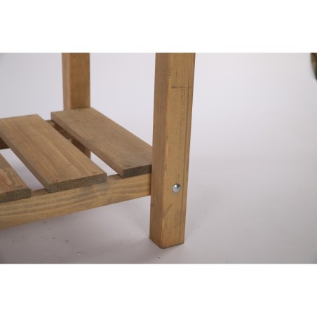 Drewniany Warzywniak Brązowy z Półką ▪ 118x40x78 cm