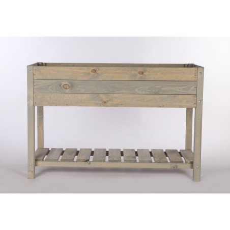 Szary Warzywniak/Inspekt/ Skrzynia z Półką ▪ 118x40x78 cm ▪ poj. 102 l