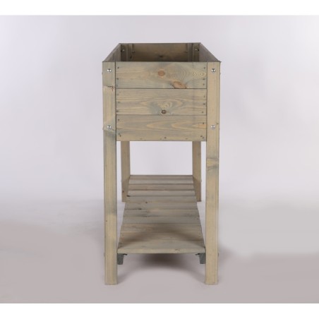 Szary Warzywniak/Inspekt/ Skrzynia z Półką ▪ 118x40x78 cm ▪ poj. 102 l