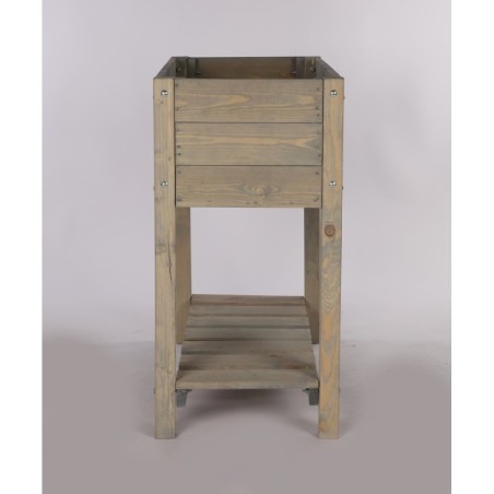 Szary Ziołownik / Donica z Półką ▪ 78x40x78 cm ▪ Poj. 66,5 l