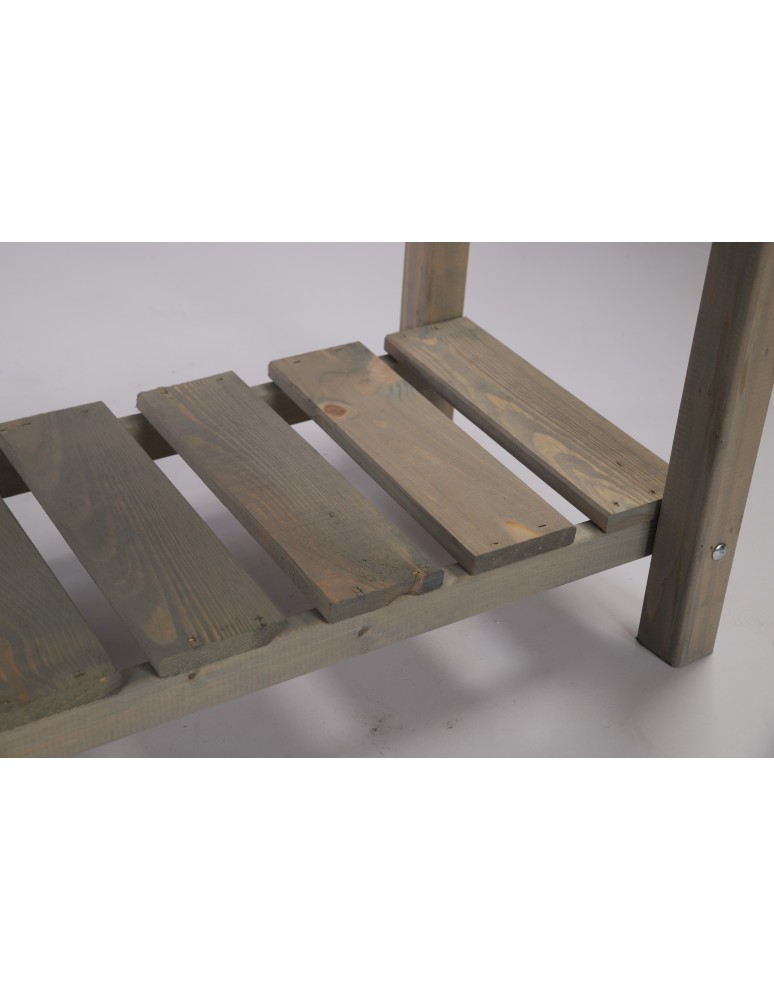 Kwietniki i donice - Drewniany Zielnik OBM~ Szary ~ Duży ~ 78x78x78 cm - product MODO24.PL 5