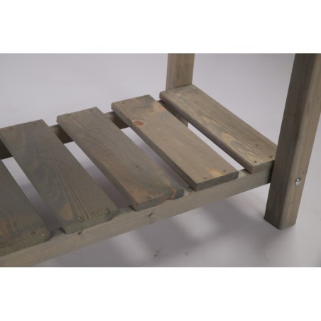 Szary Inspekt / Rozsadnik z Półką ▪ 78x78x78 cm ▪ Poj. 135 l