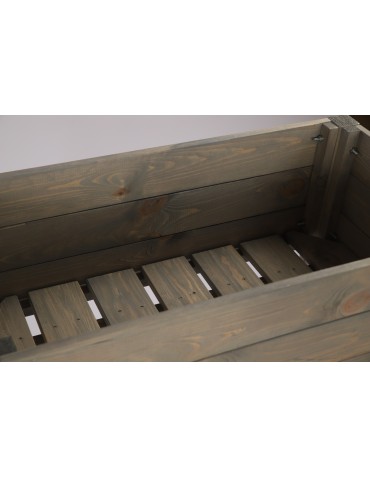 Kwietniki i donice - Drewniany Zielnik OBM~ Szary ~ Duży ~ 78x78x78 cm - product 6