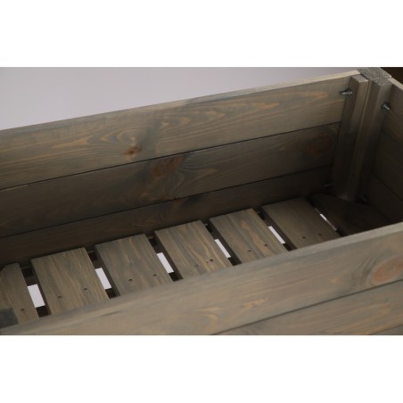 Szary Inspekt / Rozsadnik z Półką ▪ 78x78x78 cm ▪ Poj. 135 l