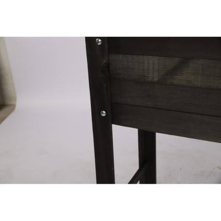 Drewniany Inspekt  OBL Czarny  ~ Półka Dolna