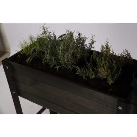 Drewniany Inspekt  OBL Czarny  ~ Półka Dolna