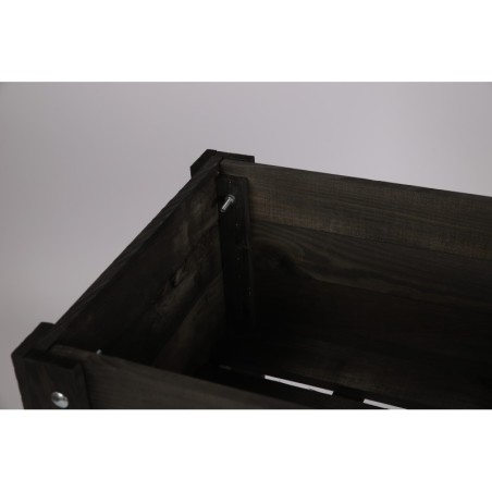 Drewniany Inspekt  OBL Czarny  ~ Półka Dolna