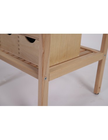 Regały do łazienki - Regał Łazienkowy ~ TARNI 3 Półki ~ Surowy Buk - product 5