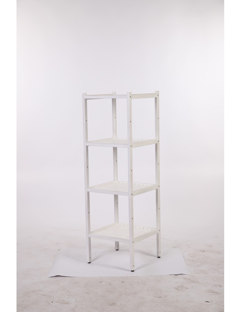 Regały do łazienki - Regał Łazienkowy TARNI ~ 4 Półki ~ Bukowy / Biały - product MODO24.PL 6