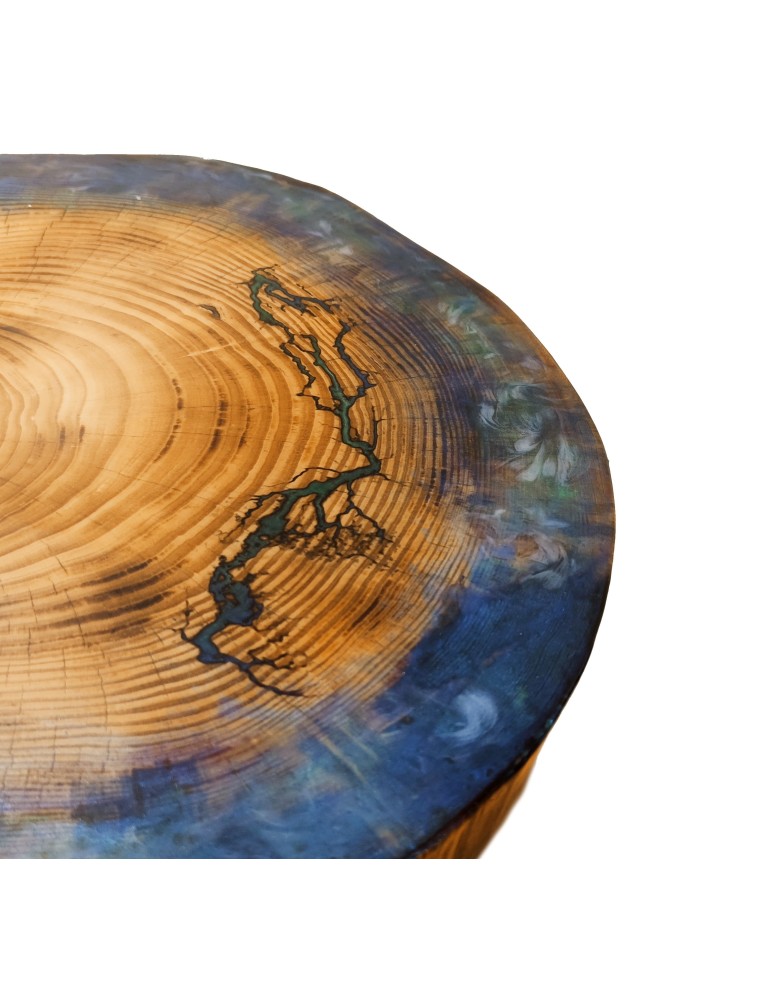 Stoły Marki Wood&Resin - Stolik lub Blat ⭖ Azure Vision ⭖ Wood & Resin ⭖ Unikat 142633 - product MODO24.PL 7