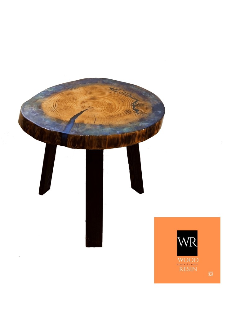 Stoły Marki Wood&Resin - Stolik lub Blat ⭖ Azure Vision ⭖ Wood & Resin ⭖ Unikat 142633 - product MODO24.PL 11
