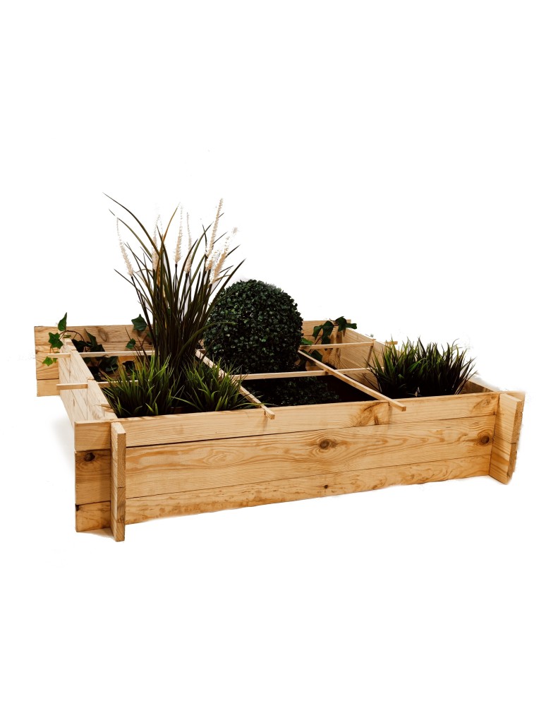 Dom i ogród - Zielnik / Warzywniak~ Składany ~ Surowy ~ 148x80x20 cm - product MODO24.PL 2