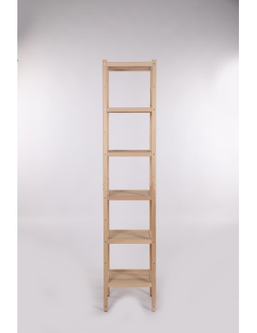 Regały do łazienki - Regał Łazienkowy TARNI ~ 6 Półek ~ Surowy Buk - product 7