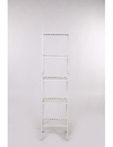 Regały do łazienki - Regał Łazienkowy TARNI ~ 5 Półek ~ Bukowy / Biały - product 6