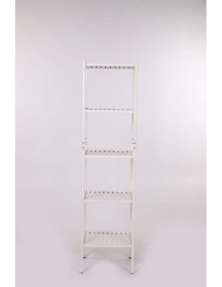 Regały do łazienki - Regał Łazienkowy TARNI ~ 5 Półek ~ Bukowy / Biały - product MODO24.PL 6