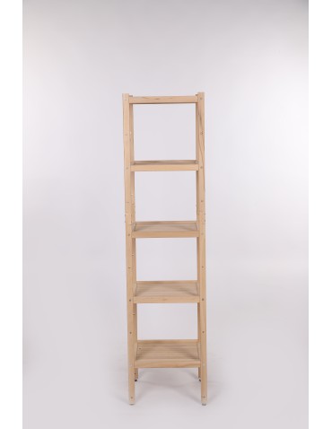 Regały do łazienki - Regał Łazienkowy TARNI ~ 5 Półek ~ Surowy Buk - product 8