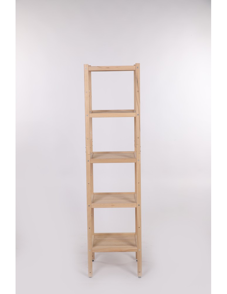 Regały do łazienki - Regał Łazienkowy TARNI ~ 5 Półek ~ Surowy Buk - product MODO24.PL 8