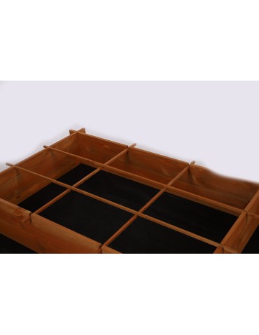 Dom i ogród - Zielnik / Warzywniak~ Składany ~ Brązowy ~ 148x80x20 cm - product 9