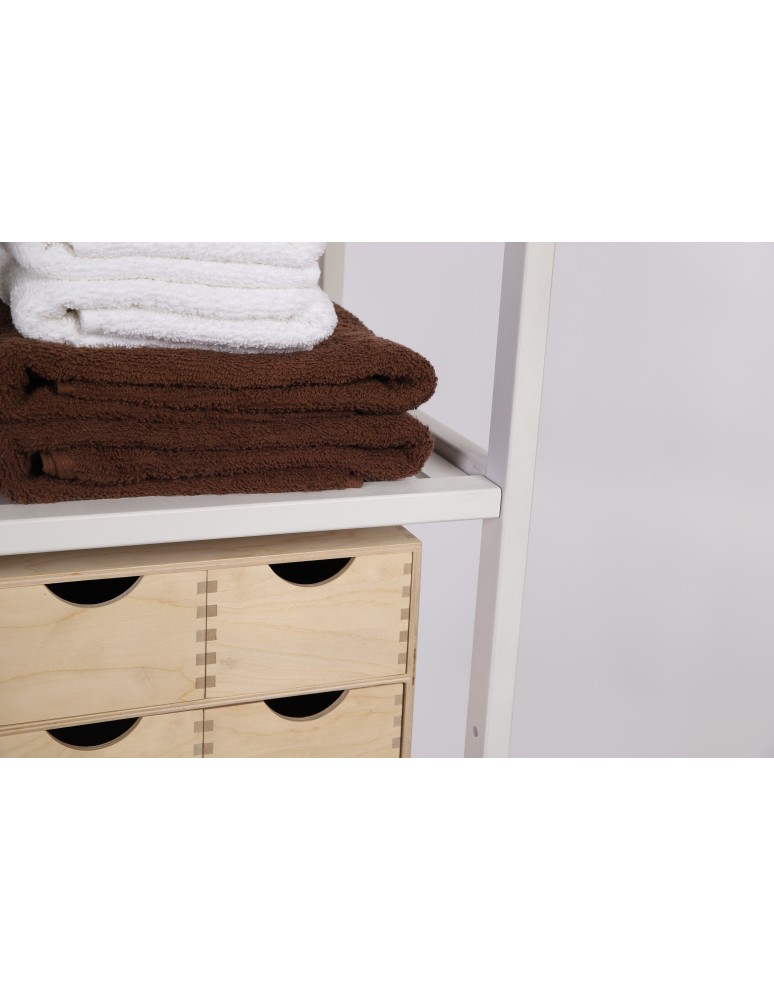 Regały do łazienki - Regał Łazienkowy TARNI ~ 6 Półek ~ Bukowy / Biały - product MODO24.PL 4