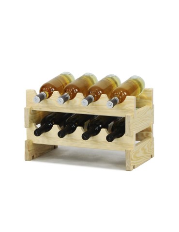 Regał Modułowy - 2 Leżnie po 4 butelki - RW10_04x02