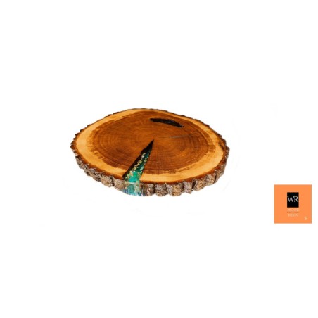 Stolik / Blat Żywiczny  ⭖ Fosforyzujący ⭖ Sea at Night ⭖ 70x6 cm☛