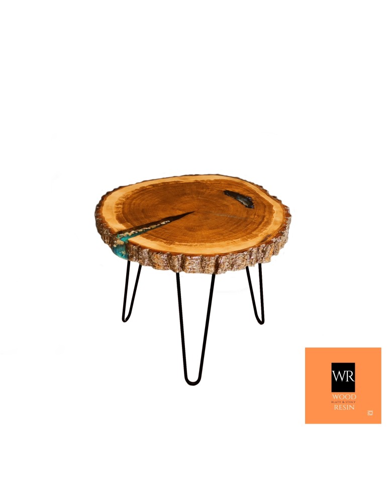 Stoły Marki Wood&Resin - Stolik lub Blat ~ Sea at Night ~ Wood & Resin ~ Unikat 084111 - product MODO24.PL 6