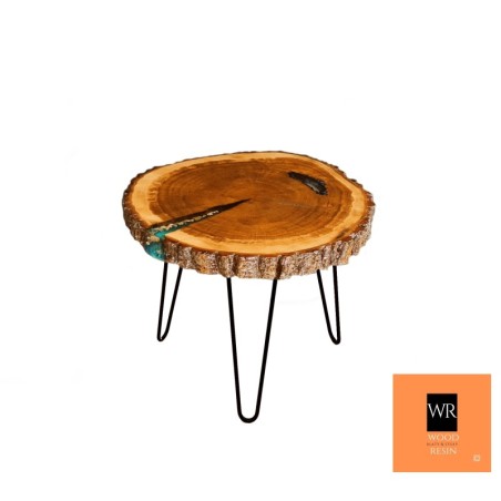 Stolik / Blat Żywiczny  ⭖ Fosforyzujący ⭖ Sea at Night ⭖ 70x6 cm☛