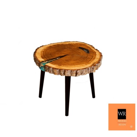 Stolik / Blat Żywiczny  ⭖ Fosforyzujący ⭖ Sea at Night ⭖ 70x6 cm☛