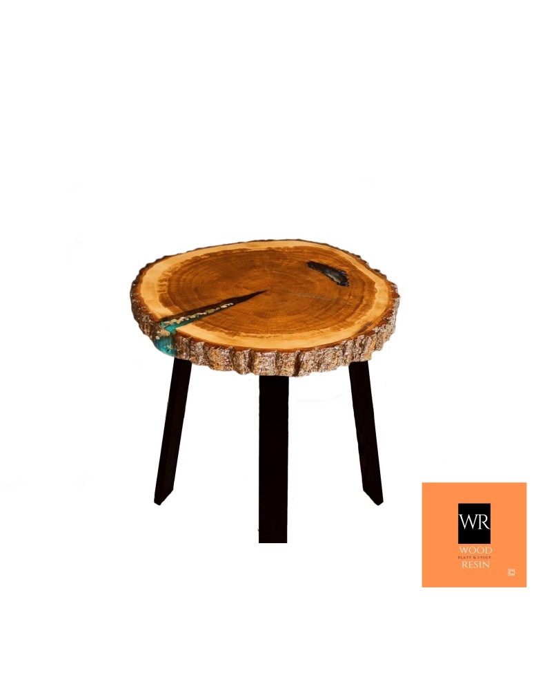 Stoły Marki Wood&Resin - Stolik lub Blat ~ Sea at Night ~ Wood & Resin ~ Unikat 084111 - product MODO24.PL 8