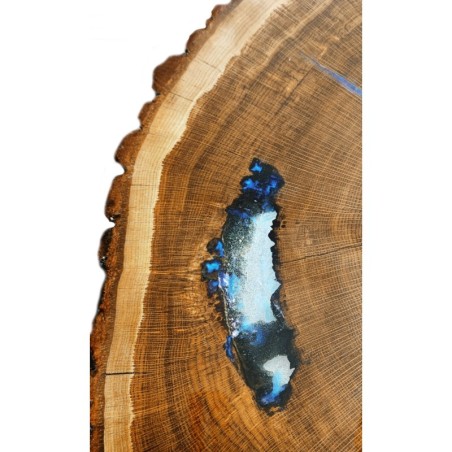 Stolik / Blat Żywiczny  ⭖ Fosforyzujący ⭖ Sea at Night ⭖ 70x6 cm☛