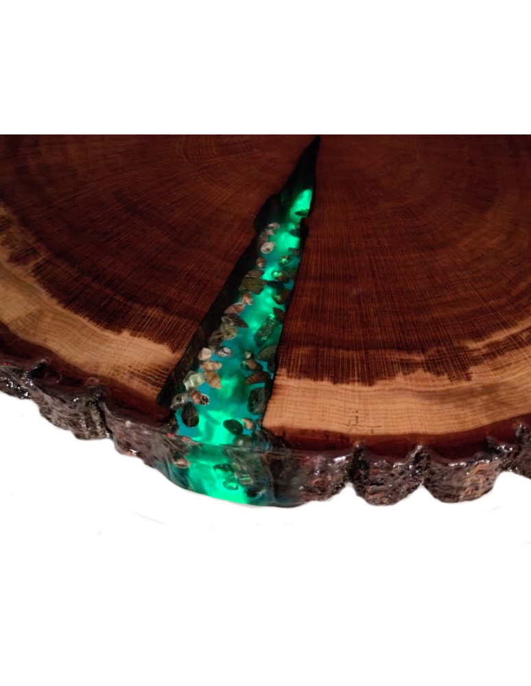 Stoły Marki Wood&Resin - Stolik lub Blat ~ Sea at Night ~ Wood & Resin ~ Unikat 084111 - product MODO24.PL 10