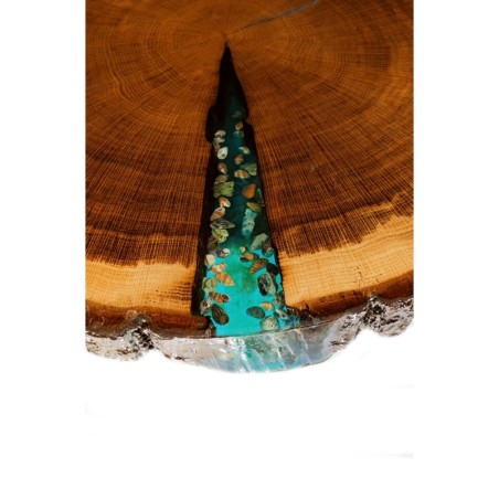 Stolik / Blat Żywiczny  ⭖ Fosforyzujący ⭖ Sea at Night ⭖ 70x6 cm☛