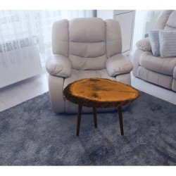 Dębowy Blat ⭖ Mr. Oak ⭖ Wood & Resin ⭖ Unikat ⭖ 42-61x6 cm