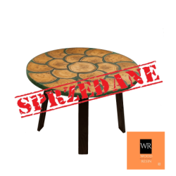 Okrągły Stolik lub Blat ⭖ Malachite Pond ⭖ Średnica 78 cm ⭖ Unikat