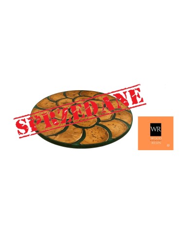 Stolik lub Blat ⭖ Malachite Pond ⭖ Wood & Resin ⭖ Unikat 132513