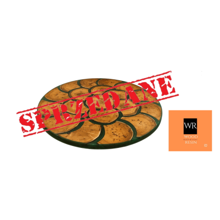 Okrągły Stolik lub Blat ⭖ Malachite Pond ⭖ Średnica 78 cm ⭖ Unikat