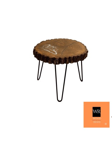 Stoły Marki Wood&Resin - Dębowy Stolik/Blat ~ Night Lightning ~ Wood & Resin ~ Unikat 155133 - product 1