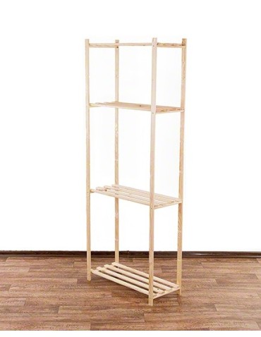 regały serii RA - Regał drewniany RA-4K-80 brązowy - product 3